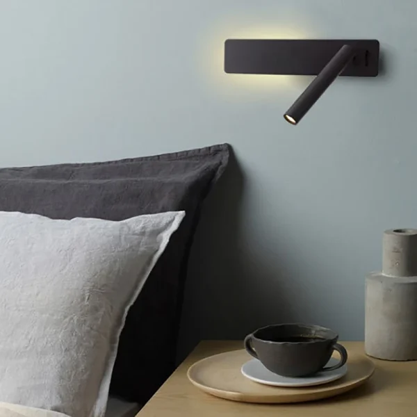 Applique LED da Lettura per Camera da Letto - Lampada da Testata Letto Rotante con Luce Spot 3W