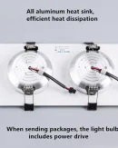 Faretto LED Incassato Doppia Testa 18W/24W/30W Ultra Sottile Antiriflesso Dimmerabile 3.5cm - Lampada da Soffitto AC90~260V CIR98
