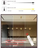 Lampadario Moderno a LED per Soggiorno e Cucina - Illuminazione Dimmabile per Tavolo da Pranzo