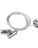 Set di 2 Cavi in Acciaio da 1m per Sollevamento Pannelli Luminosi - Ideale per Uso Universale