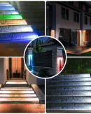Lampada LED da Esterno per Scale IP67: Luce Solare Antifurto per Giardino, Deck e Sentieri