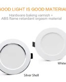 Faretto LED Incassato Rotondo AC220V per Illuminazione Interna: Lampade da Soffitto per Camera da Letto, Cucina e Soggiorno