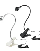 Lampada da Tavolo Flessibile USB con Clip per Lettura - Luce Notturna per Studio e Decorazione Camera da Letto