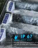 Lampada LED da Esterno per Scale IP67: Luce Solare Antifurto per Giardino, Deck e Sentieri