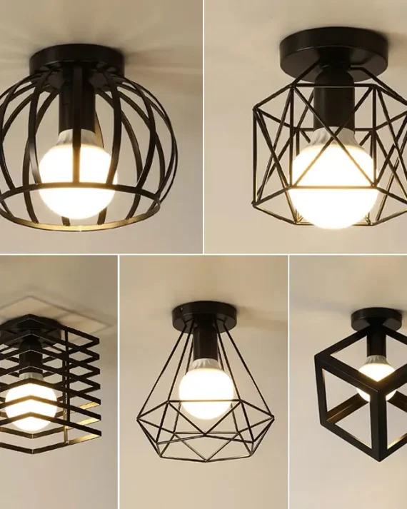 Lampade da Soffitto Retro E27 per Corridoio: Illuminazione Vintage per Interni e Decorazione Camera da Letto
