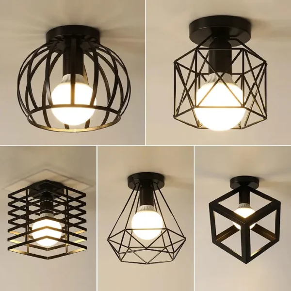Lampade da Soffitto Retro E27 per Corridoio: Illuminazione Vintage per Interni e Decorazione Camera da Letto