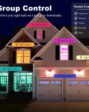 Lampadina Smart LED E27 15W RGBCW con Controllo Vocale - Compatibile con Google Home e Alexa