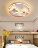 Lampada da Soffitto per Bambini a Forma di Farfalla - Illuminazione Decorativa Rosa per Stanza Studio e Camera da Letto Femminile
