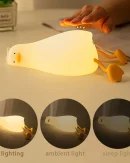 Lampada Notturna LED Anatra Ricaricabile per Bambini - Decorazione in Silicone per Compleanni