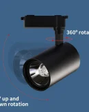 Illuminazione a Binario Dimmabile LED COB 220V - Set Faretto 12/20/30/40W per Cucina e Negozio