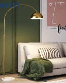 Lampada da Terra LED Creativa Nordic in Marmo per Soggiorno e Camera da Letto - Illuminazione Calda e Lusso