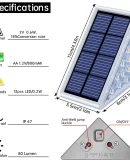 Lampada LED da Esterno per Scale IP67: Luce Solare Antifurto per Giardino, Deck e Sentieri
