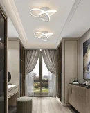 Lampadario LED Moderno a Tre Colori per Camera da Letto e Sala da Pranzo - Illuminazione da Soffitto 220V