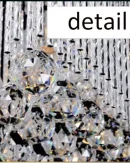 Lampadario Moderno a Sospensione 6 LED Quadrato in Cristallo K9 per Ristoranti e Camere da Letto - Alta Qualità 90V ~260V